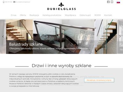 Nowoczesne szklane drzwi - Dubiel Glass