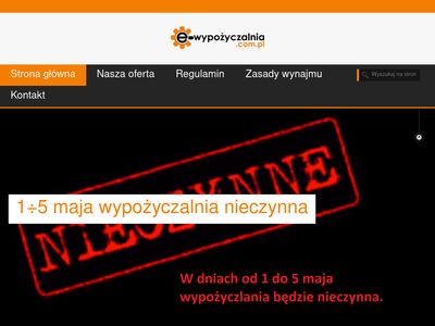 E-wypozyczalnia.com.pl - internetowa wypozyczalnia narzędzi