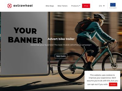 Przyczepki rowerowe i mobilna reklama za rowerem