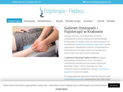 Fizjoterapia-fiejdasz.pl leczenie bólu kręgosłupa u rehabilitanta