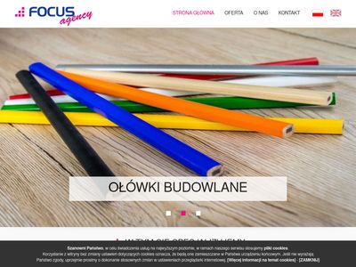 Ołówki budowlane z logo focusagency.pl