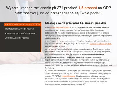 Formatpit.pl Rozliczenie PIT - 1 procent dla opp