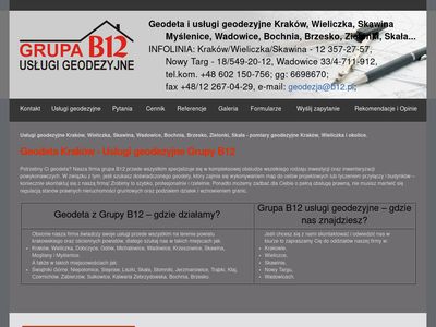 Usługi Geodezyjne - Grupa B12