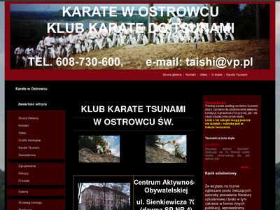 Klub Karate Tsunami w Ostrowcu Św.
