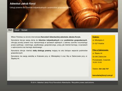Adwokat Jakub Koryl