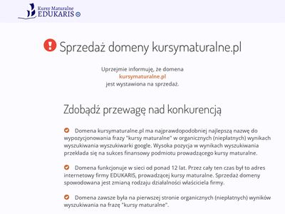 Przygotowanie do matury - kursymaturalne.pl