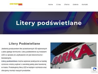 Litery ze styroduru - litery-przestrzenne.com.pl