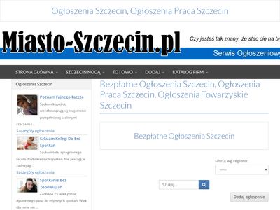 Ogłoszenia w Szczecinie - miasto-szczecin.pl
