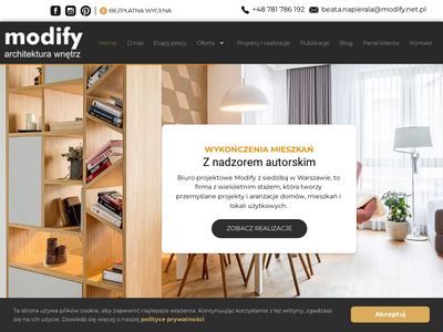 Modify.net.pl projekty wnętrz mieszkań