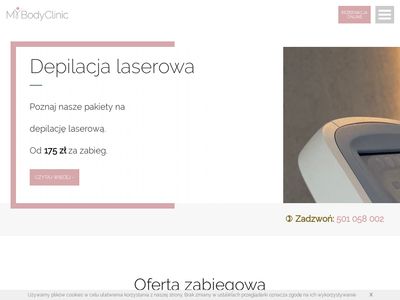 Laserowe usuwanie owłosienia z ciała - MyBodyClinic Kraków