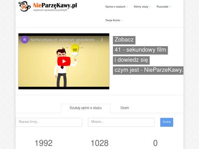 NieParzęKawy.pl oferty staży
