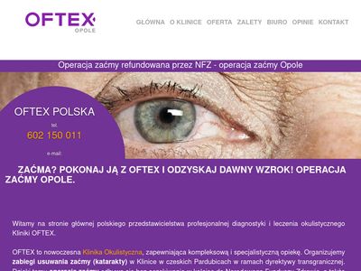 Operacja zaćmy - katarakty - w Czechach - Oftex