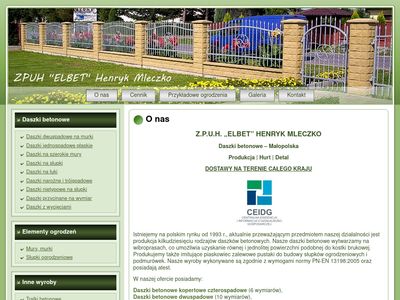 Ogrodzenia betonowe, słupki ogrodzeniowe - ogrodzenia-elbet.pl