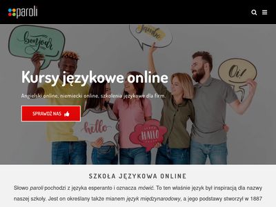 Szkoła językowa online - paroli.pl