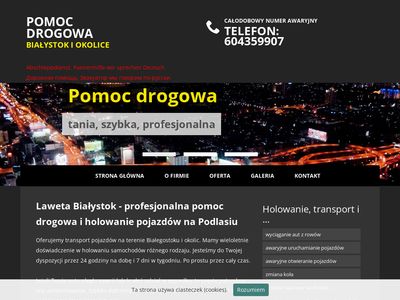 Pomocdrogowa.bialystok.pl - pomoc drogowa, holowanie, laweta