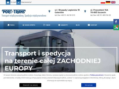 Przewóz towarów międzynarodowy - port-trans.pl