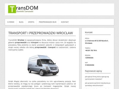 Przeprowadzki Wrocław TransDOM