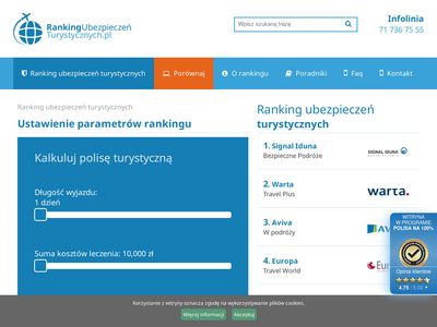 Rankingubezpieczenturystycznych.pl