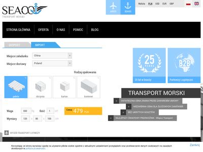Seaoo.com transport morski, spedycja
