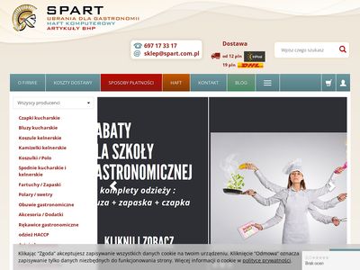 Odzież gastronomiczna - sklep.spart.com.pl