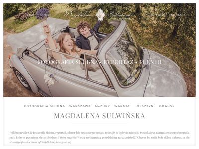 Magdalena Sulwińska fotograf ślubny