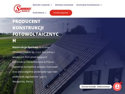 Konstrukcja pod panele fotowoltaiczne na dachu - spomasz-konstrukcje.pl