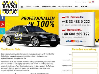 Profesjonalne usługi transportowe - Taxi-bielsko.pl
