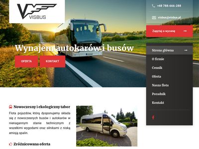 Visbus.pl przewozy autokarowe, wynajem autokarów Warszawa