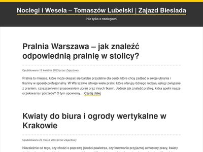 Noclegi Tomaszów Lubelski - zajazd-biesiada.pl