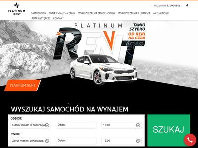 Wypożyczalnia samochodów Szczecin Platinum Rent