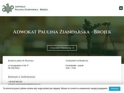Kancelaria Adwokacka w Płocku - Ziandarska-Brojek