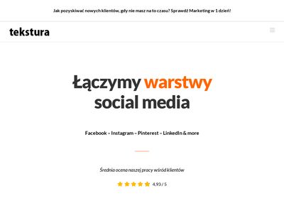 Agencja Social Media - agencjatekstura.pl