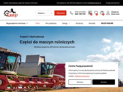 Galop import i dystrybucja części do maszyn rolniczych