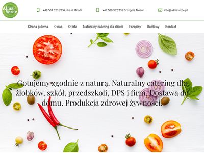 Catering dla przedszkoli Kraków → Obiady dla szkół | Almaverde