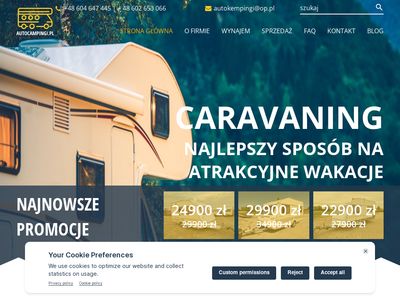 Autocampingi.pl - wypożyczalnia przyczep kempingowych