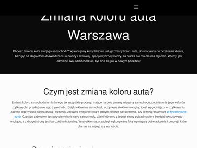 Zmiana koloru auta Warszawa - bear-wrap.pl