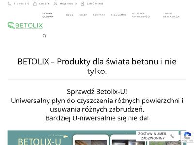 Preparat betolix na szalunki do wykopów - betolix.pl