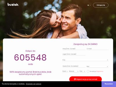 Buziak.pl - portal randkowy i darmowe randki internetowe