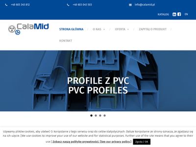 Profile PVC i komponenty urządzeń chłodniczych Calamid