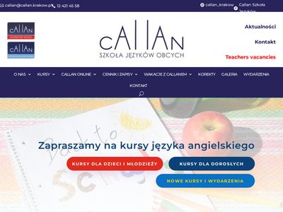 Dysponująca akredytacją Callan Szkoła Języka Angielskiego