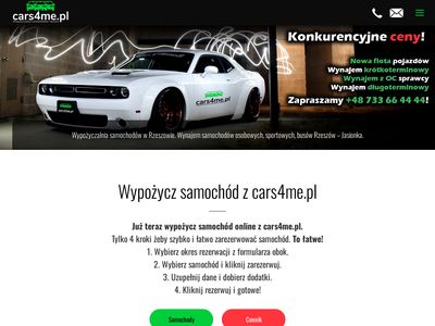 Wynajem samochodów Rzeszów - cars4me.pl