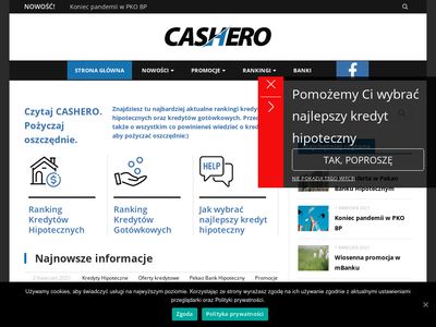Cashero.pl - ranking kredytów hipotecznych i gotówkowych