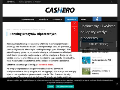 Cashero.pl - Aktualny ranking kredytów hipotecznych