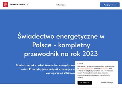 Aktualne informacje o świadectwach energetycznych - certyfikatenerget.pl
