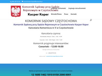 Komornik Sądowy Częstochowa - Kacper Koper