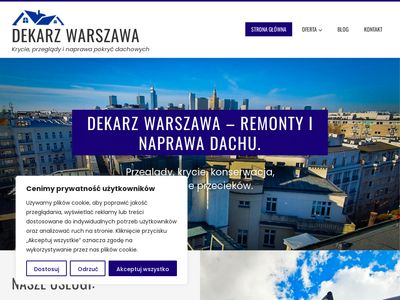 Dekarz Warszawa – krycie i naprawa dachów