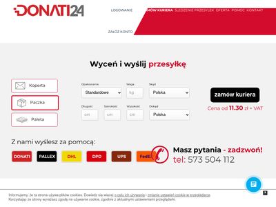 Palety kurierem - donati24.pl