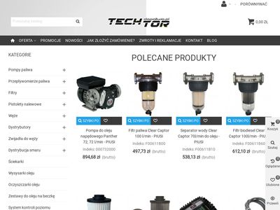 Techtor - filtry do dystrybutorów paliwa