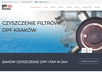 Czyszczenie DPF Kraków Diesel - DPF Klinika