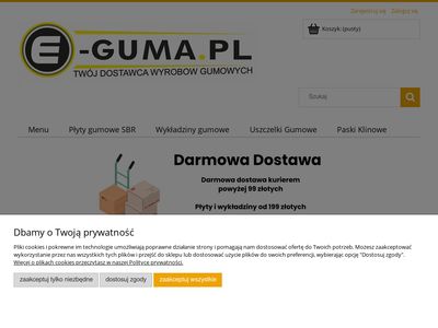 E-guma.pl - uszczelki, pasy, węże i wykładziny gumowe